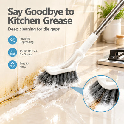 🔥Hot Sale 49% Off🔥Adjustable Length Stainless Steel Telescopic Long Handle Crevice Cleaning Brush 🧹