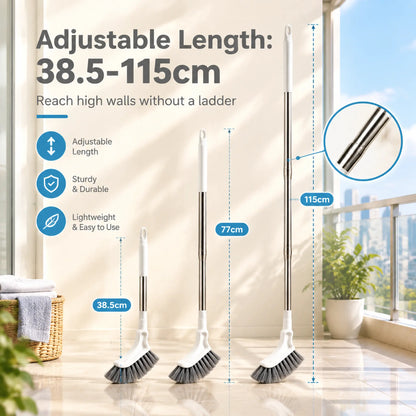 🔥Hot Sale 49% Off🔥Adjustable Length Stainless Steel Telescopic Long Handle Crevice Cleaning Brush 🧹