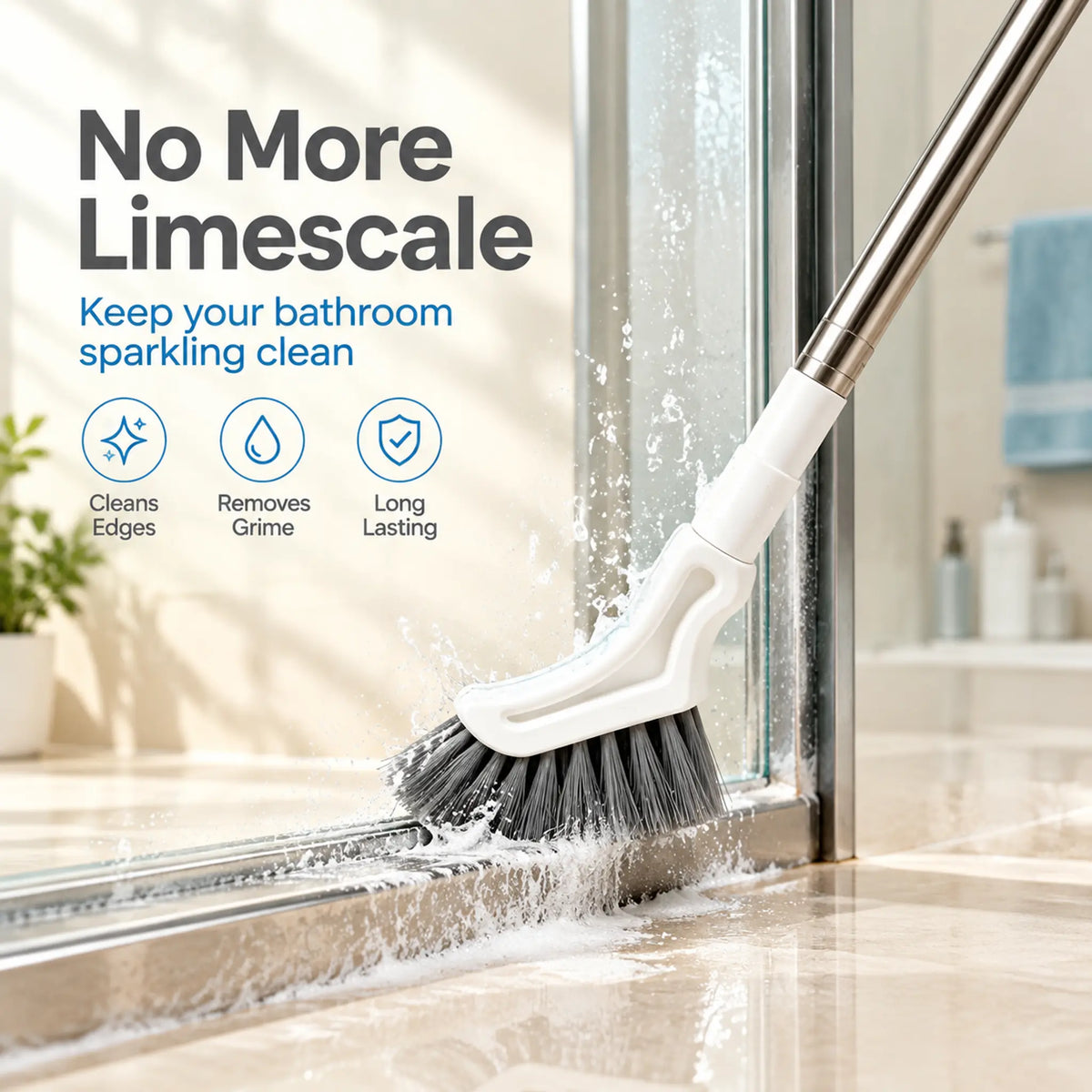 🔥Hot Sale 49% Off🔥Adjustable Length Stainless Steel Telescopic Long Handle Crevice Cleaning Brush 🧹