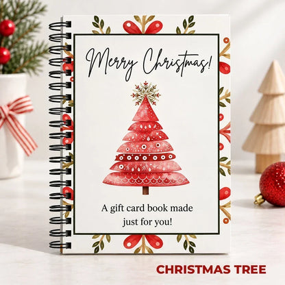 🔥 Christmas Gift Card Book🔥 – 12 Gift Card Pages & Personal Message Holder
