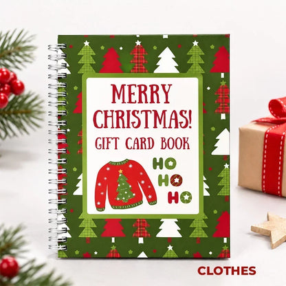 🔥 Christmas Gift Card Book🔥 – 12 Gift Card Pages & Personal Message Holder