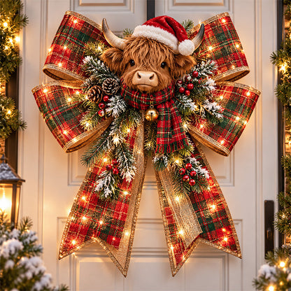 🎀🎀 Giant Light-Up Christmas Bows – Oversized Festive Door Decor ✨