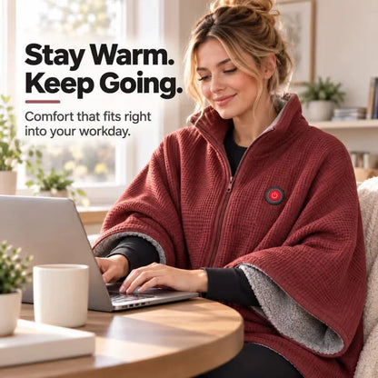 🎁 Wearable Heated Blanket for Cozy Couch & Desk Comfort