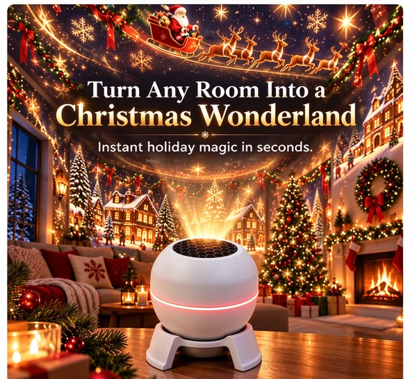 ⏳ Last day to save 49% –🎄🎅 Christmas Magic Projection Light – Bring Holiday Scenes to Life💖
