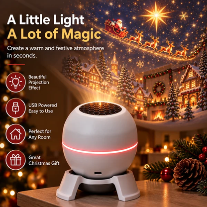 ⏳ Last day to save 49% –🎄🎅 Christmas Magic Projection Light – Bring Holiday Scenes to Life💖