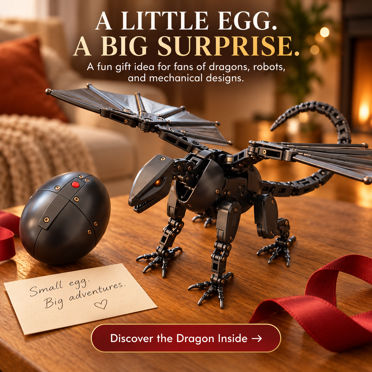 🐉🔥 From Egg to Dragon – Epic Mechanical Transforming Toy! 🔥🥚