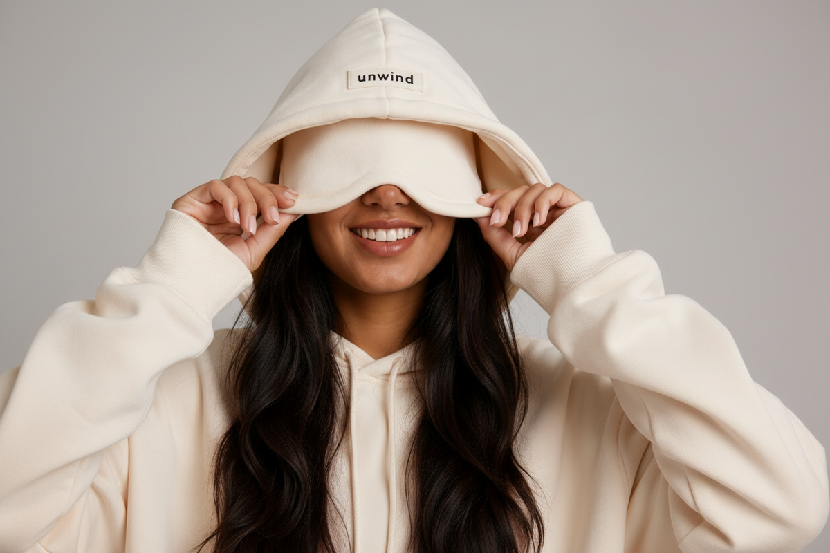 [Ivory] Unwind Airplane Mode Travel Hoodie