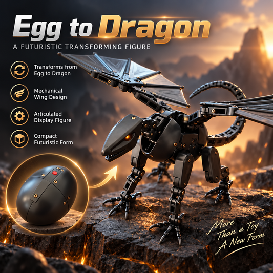 🐉🔥 From Egg to Dragon – Epic Mechanical Transforming Toy! 🔥🥚