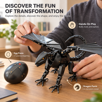 🐉🔥 From Egg to Dragon – Epic Mechanical Transforming Toy! 🔥🥚